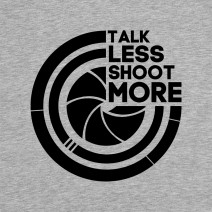 Футболка "Talk less, shoot more" мужская